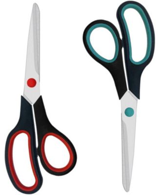 SEVORLEY 2-Pack All-Purpose Scissors for Office Home School Crafts