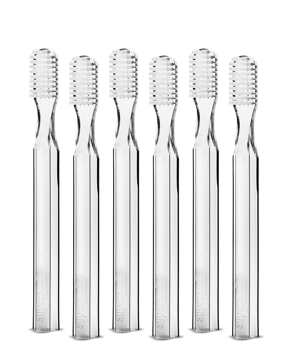 Supersmile 6 pack New Generation 45degree Toothbrush Clear