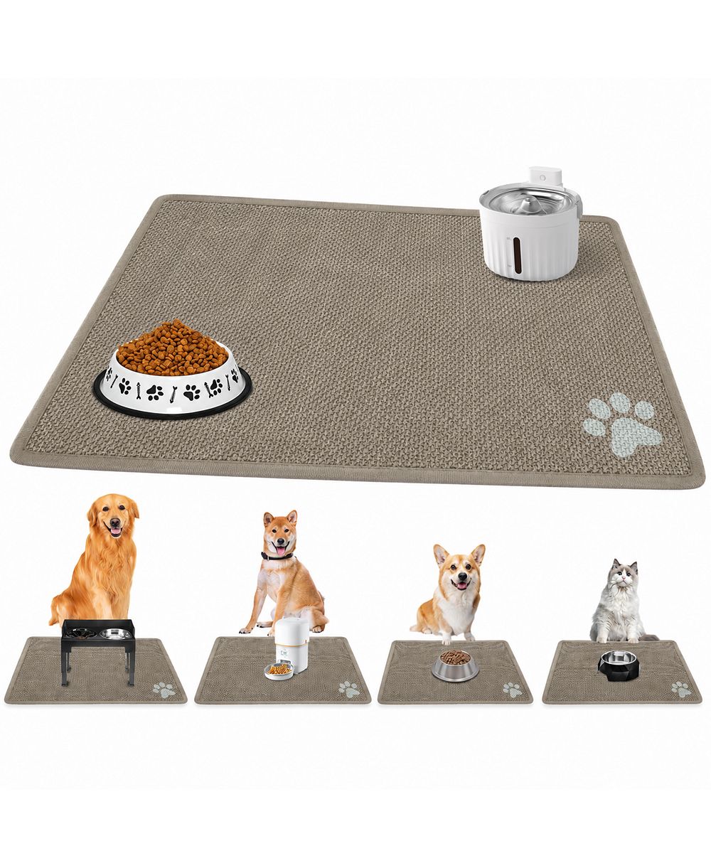 ARONKL Absorbent Anti Slip Waterproof Pet Feeding Mat Easy Clean Durable