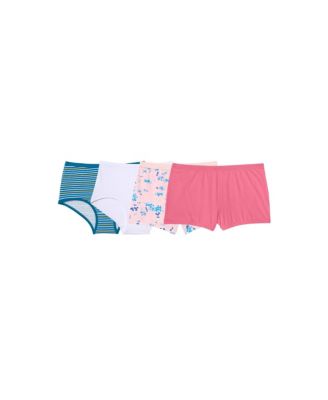 Comfort Choice Women's Soft Cotton Brief/Boy Short 4-Pack