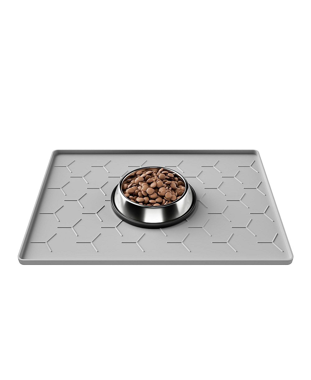 ARONKL Silicone Pet Feeding Mat Waterproof Non-Slip Raised Edge Easy Clean for Dogs Cats