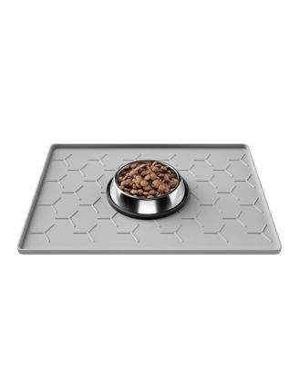 ARONKL Silicone Pet Feeding Mat Waterproof Non-Slip Raised Edge Easy Clean for Dogs Cats