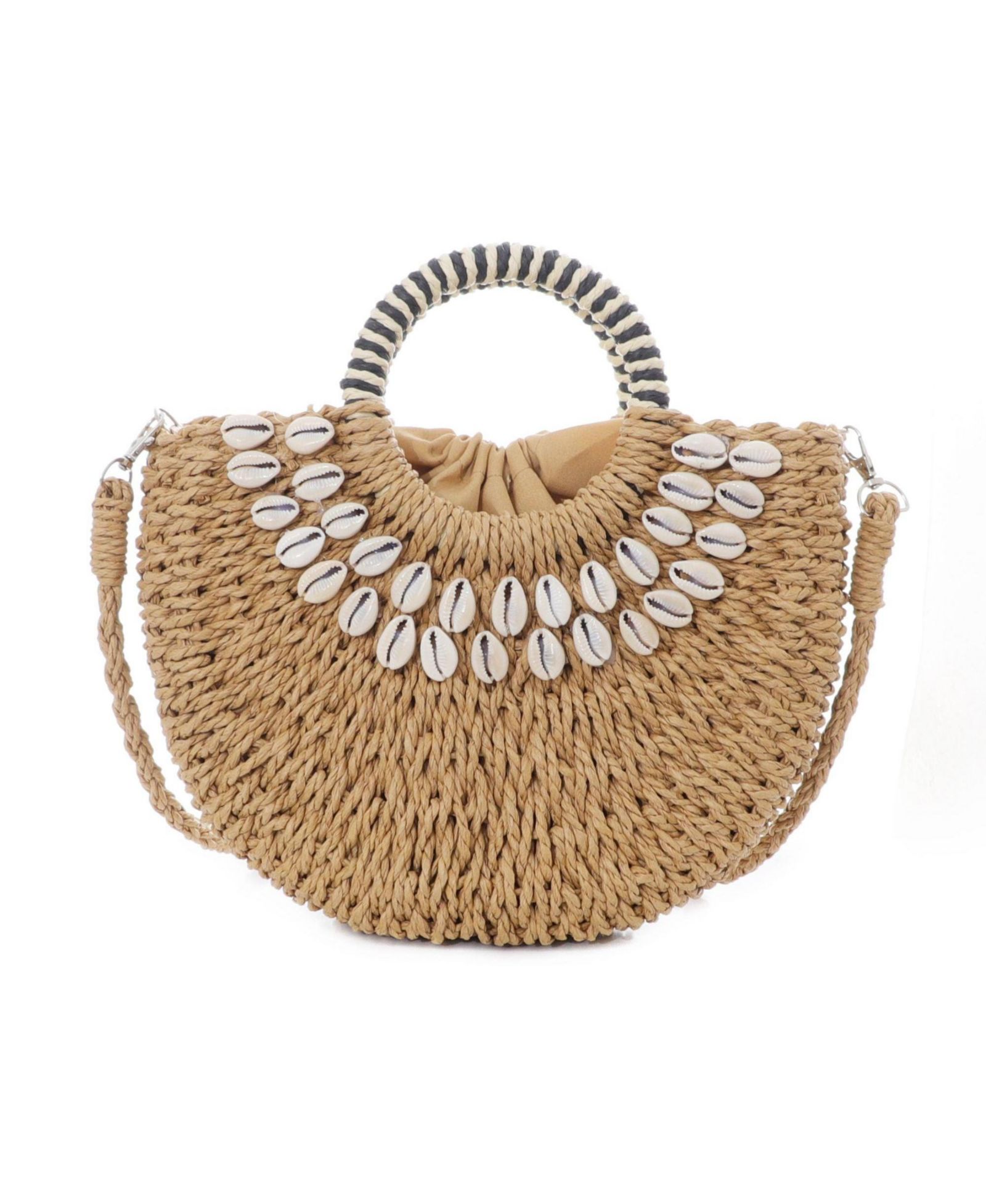 Adornia Fine Женский Basket Arc Shell-Embroidered Handle Bag with Shoulder Strap