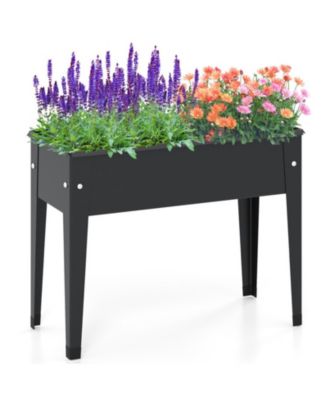 GOUUN Elevated Metal Raised Garden Bed Planter Box with Legs
