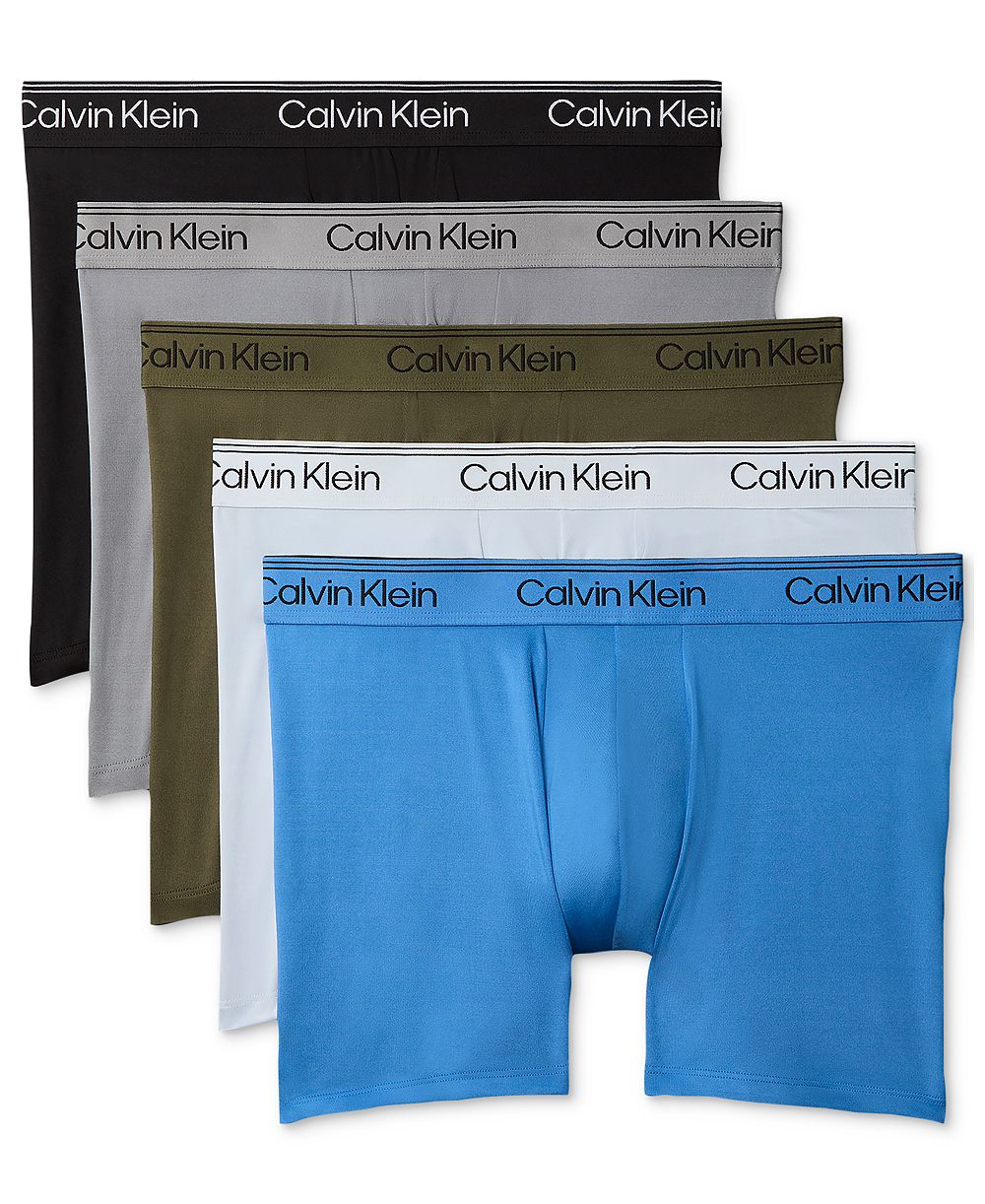 Calvin Klein Men's Microfiber Stretch Boxer Briefs, 5-Pack