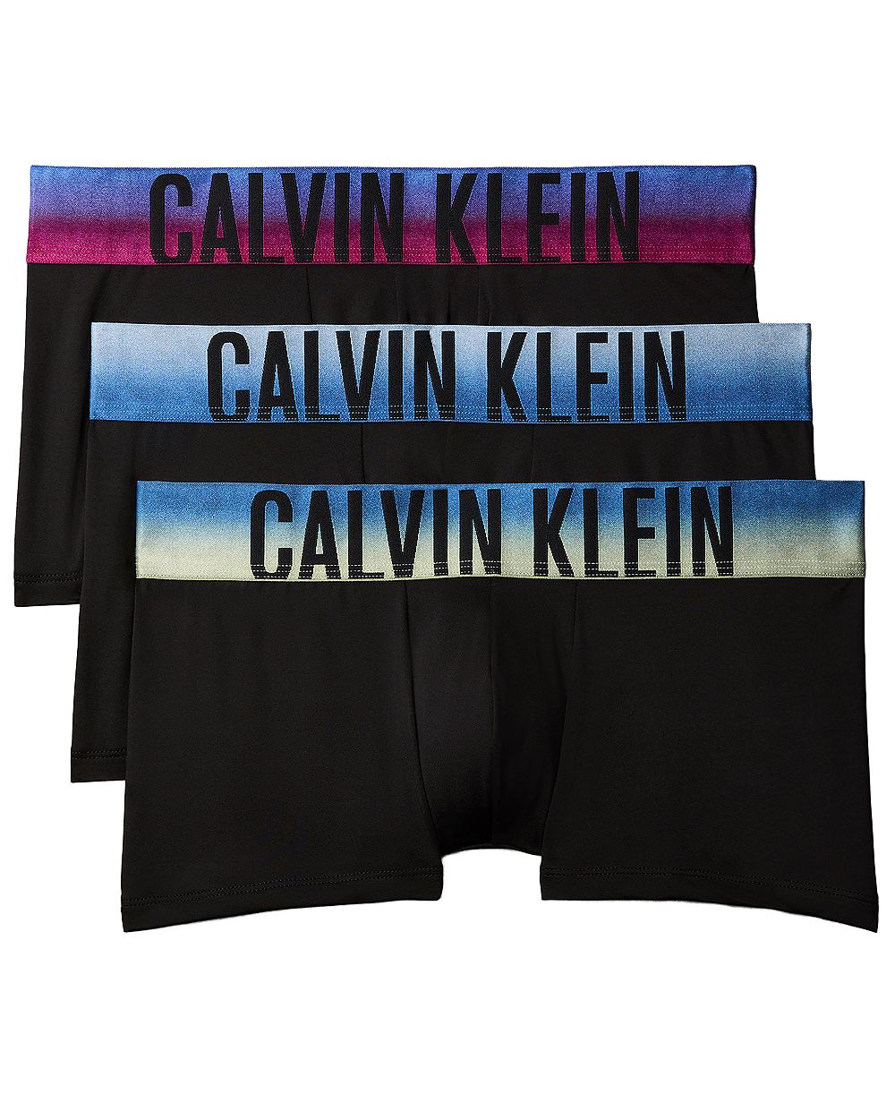 Calvin Klein Men's Intense Power Low-Rise Microfiber Trunks, 3-Pack
