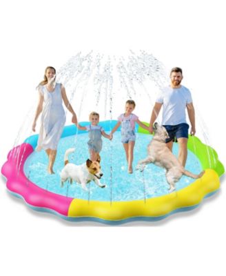 AOFAR Splash Pad Sprinkler Play Mat Inflatable Pool Nonslip