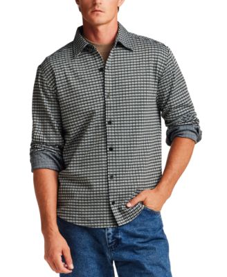 Weatherproof Vintage Men's Knit Check Long-Sleeve Shirt