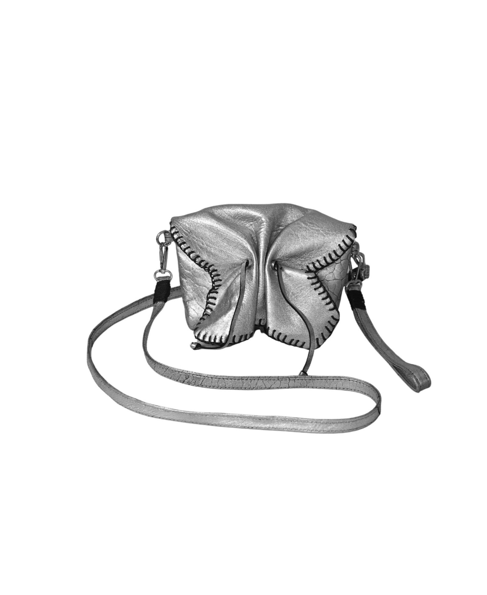 Carlos Falchi Mini Butterfly Lambskin Leather Bag