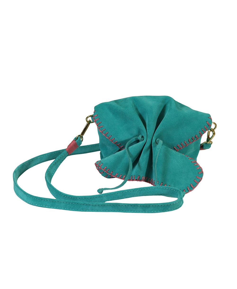 CARLOS FALCHI Mini Butterfly Suede Leather Bag