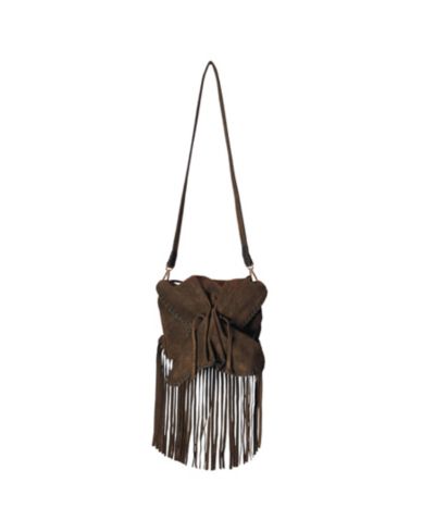 Сумка Carlos Falchi Fringe Butterfly Suede