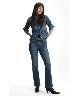 Mavi Jeans Women's Molly Mid Rise Bootcut Bootcut In Dark Brushed Flex Blue