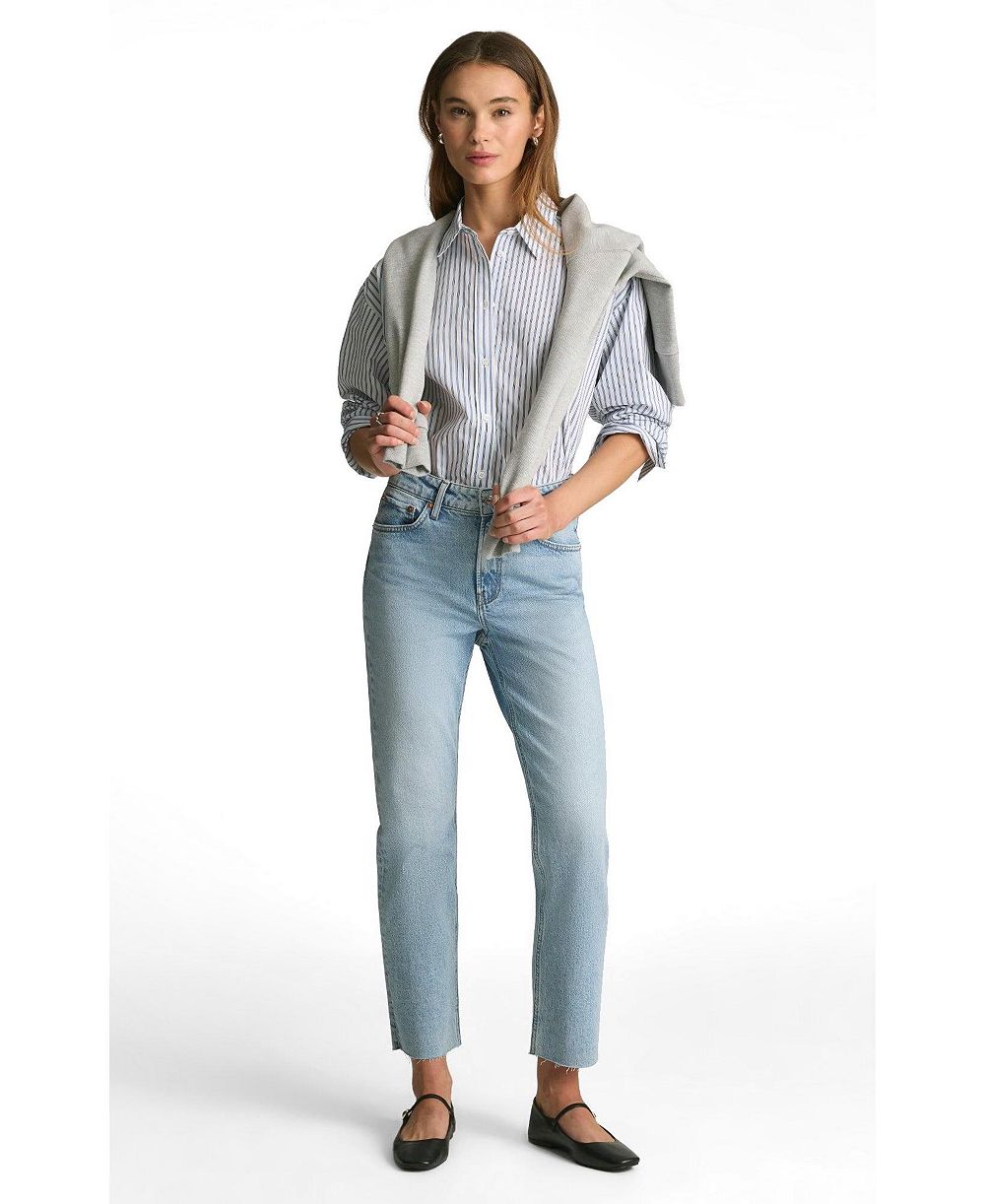 Женские джинсы Mavi Jeans New York High Rise Straight Leg Light Blue