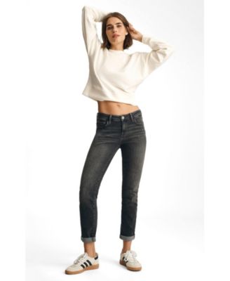 Женские джинсы Mavi Jeans Emma Mid Rise Boyfriend в цвете Mid Smoke Tribeca