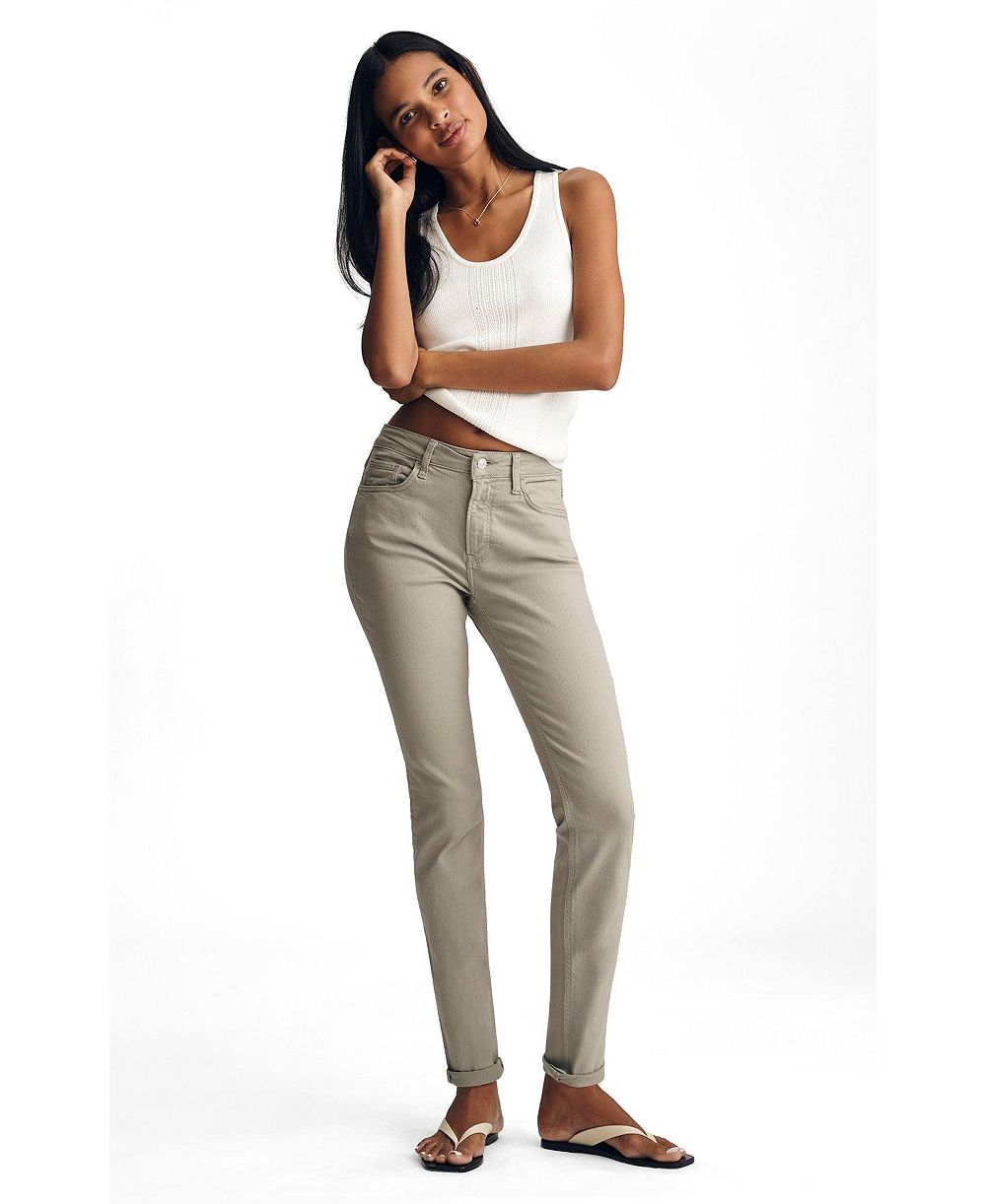 Mavi Jeans Women's Kathleen Mid Rise Boyfriend In Desert Sage Flex Blue
