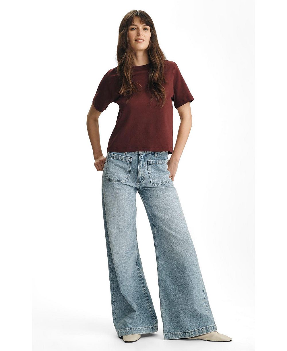 Mavi Jeans Women's Christine High Rise Wide Leg In Light Classic Denim
