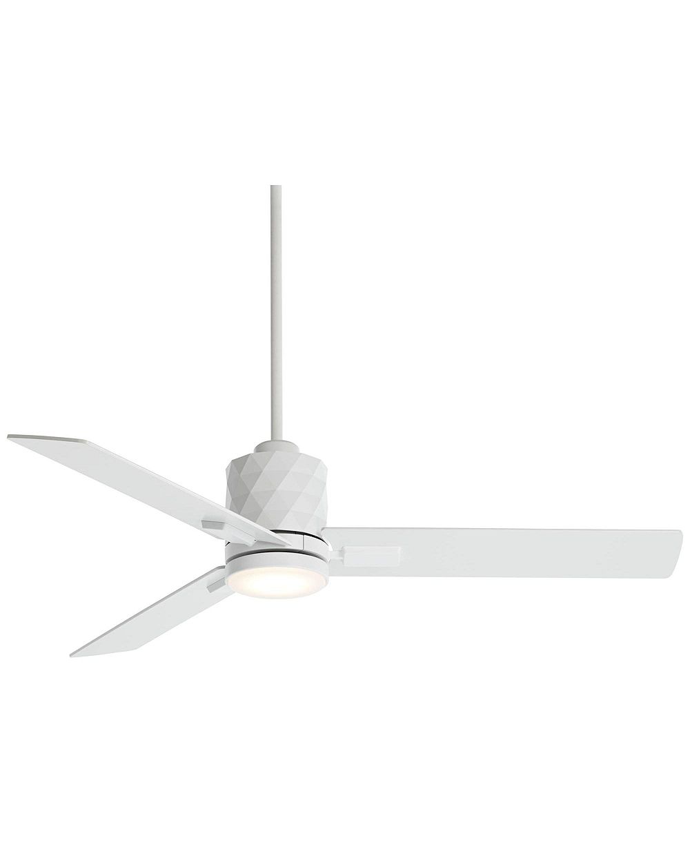Casa Vieja 54 inch Lex Matte LED Ceiling Fan with Remote
