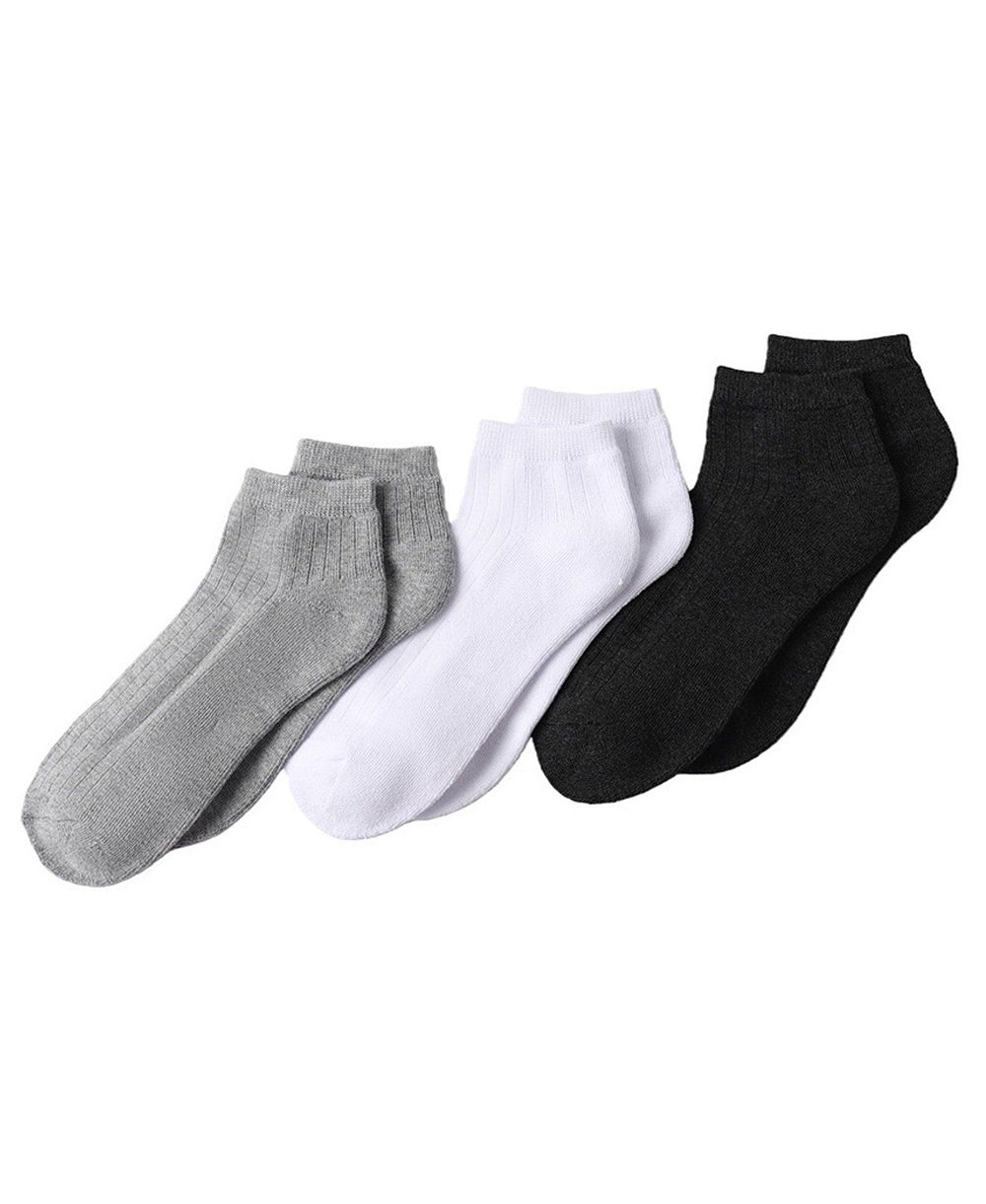 Lands' End Women's 3-Pack Soft Viscose Half Cushion Quarter Socks