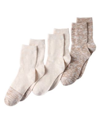 Женские носки Lands' End 3-Pack Summerweight Slub Midi