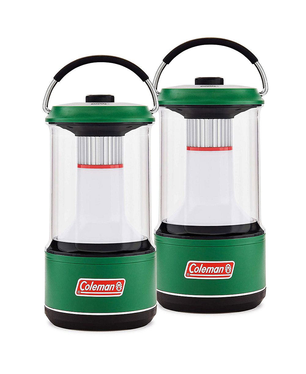 Coleman 1000 Lumens LED Outdoor Camping Light Lantern with BatteryGuard (2 Pack)
