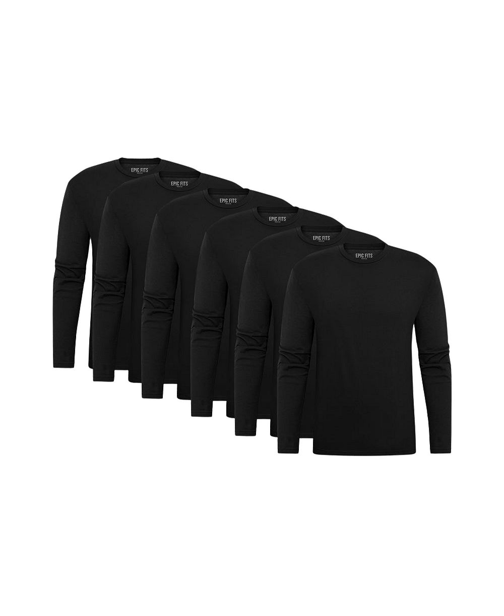 Мужская футболка EPIC FITS с длинным рукавом, набор из 6 штук
