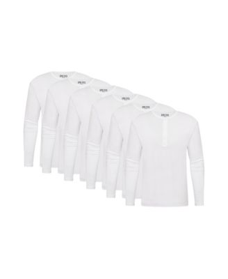 Мужской лонгслив Henley EPIC FITS, комплект из 6 шт