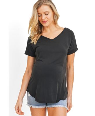 Женский топ Hello Miz Short Sleeve V Neck с деталями на спинке