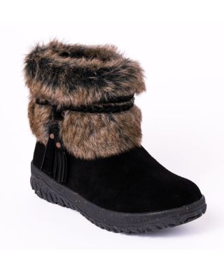 Minnetonka Women's Everett 2 Suede Faux Fur Winter Boots