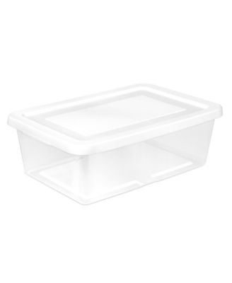 Sterilite 12 Quart Storage Box, Stackable Plastic Container, Home Organizer, 24 Pack