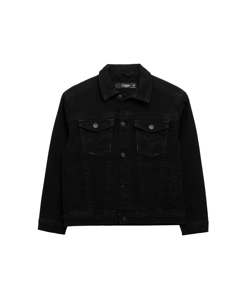 CULTURA Boys Saddle Stitch Color Denim Jacket With Flap Pocket