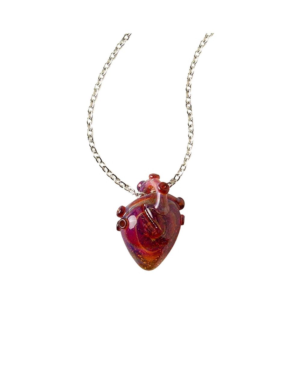 Подвеска Uncommon Goods Anatomical Glass Heart