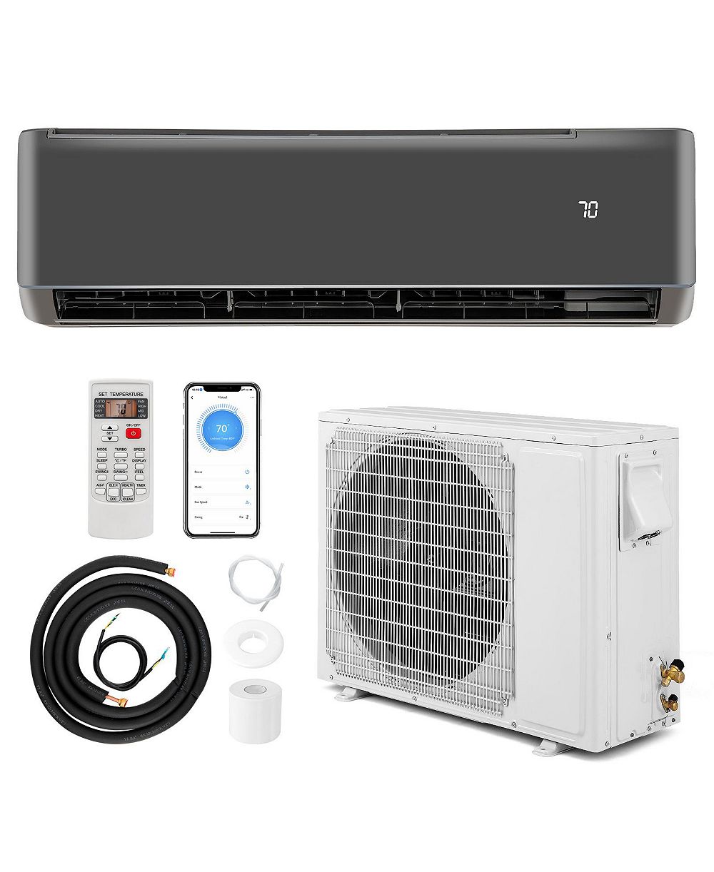 Gymax 18000 BTU Mini Split Air Conditioner and Heater 21 SEER2 208-230V AC Unit