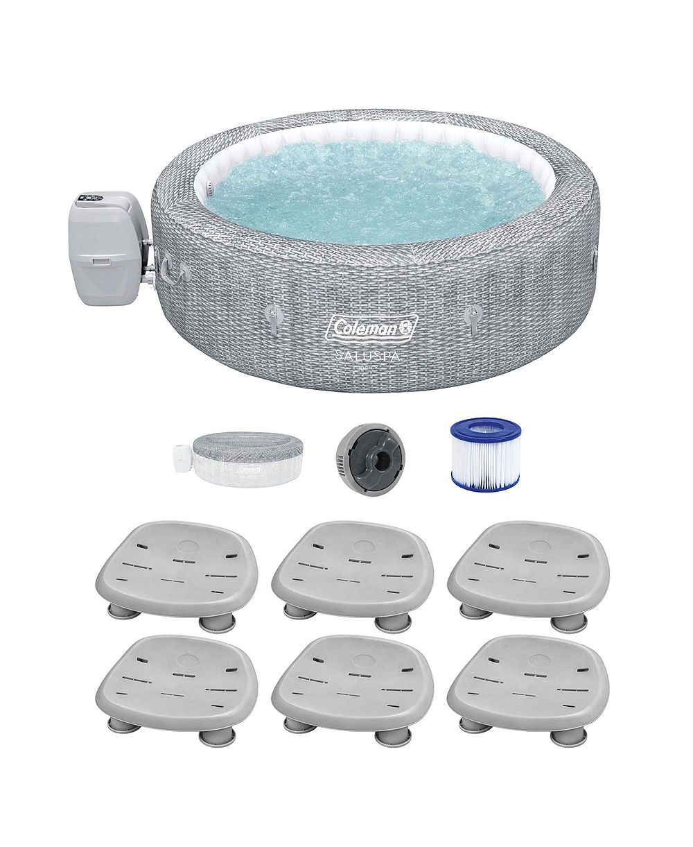 Bestway Coleman Sicily AirJet надувной круглый джакузи с 6 сиденьями SaluSpa