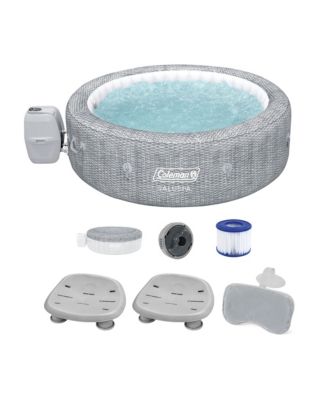 Bestway Coleman Saluspa Sicily AirJet Hot Tub with 2 Saluspa Pool/Spa Seat and Spa Pillow