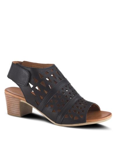 Spring Step Women's Dorotha Ankle Strap Sandal with Laser Cut Detail