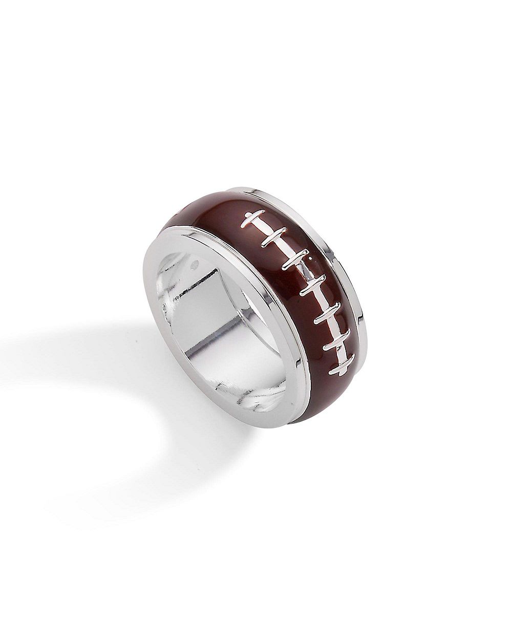 Кольцо-фиджет Alex and Ani Football