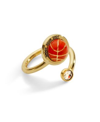 Alex and Ani Shoot Your Shot Basketball Open Fidget Ring