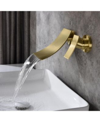 PHYING Wall Mount Widespread Bathroom Faucet