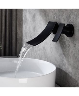 PHYING Wall Mount Widespread Bathroom Faucet