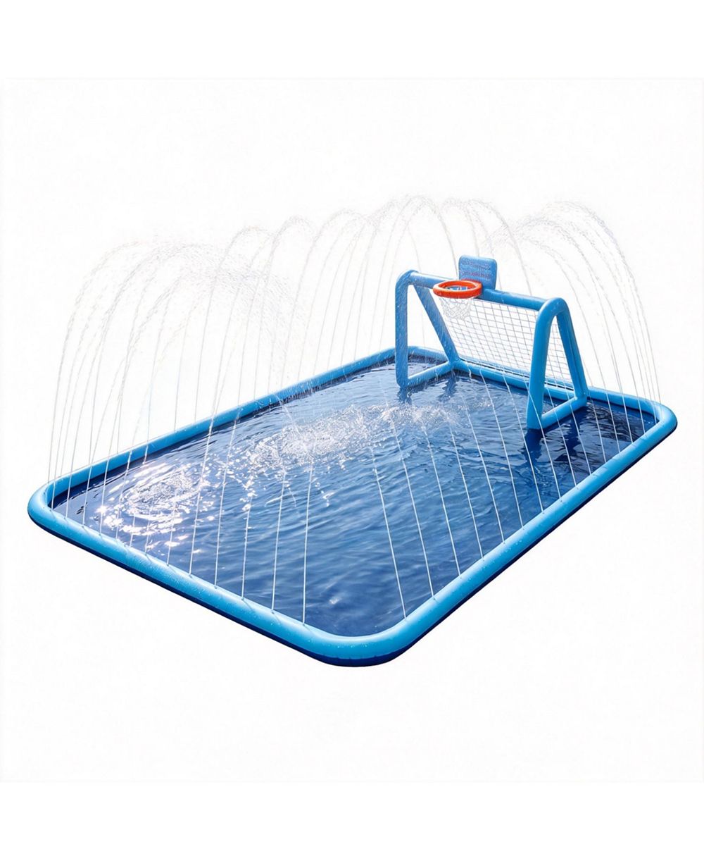 Водный игровой коврик AOFAR 3-in-1 Splash Pad Sprinkler Soccer Basketball