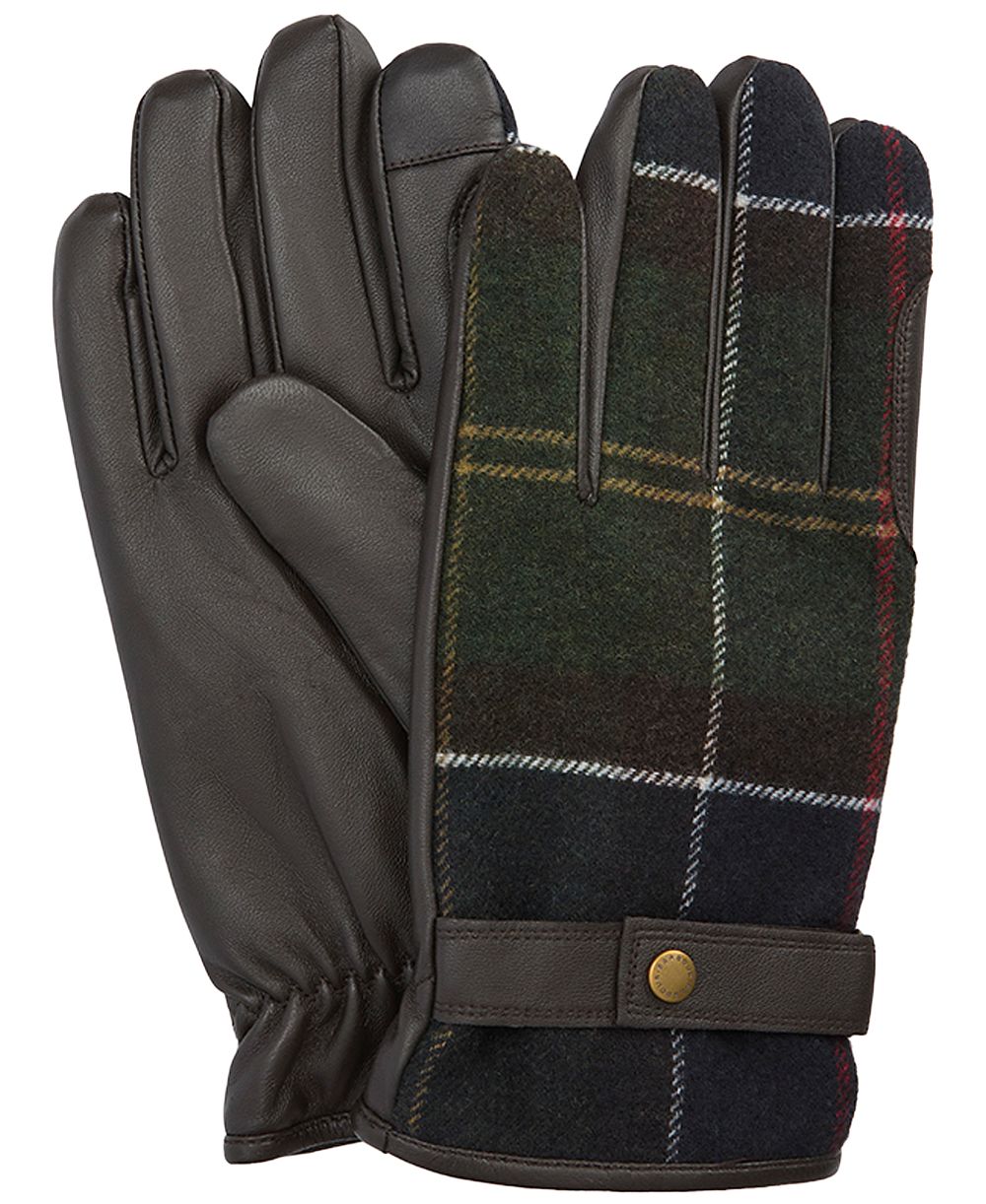 Мужские водонепроницаемые кожаные перчатки Barbour Newbrough с сенсорным экраном