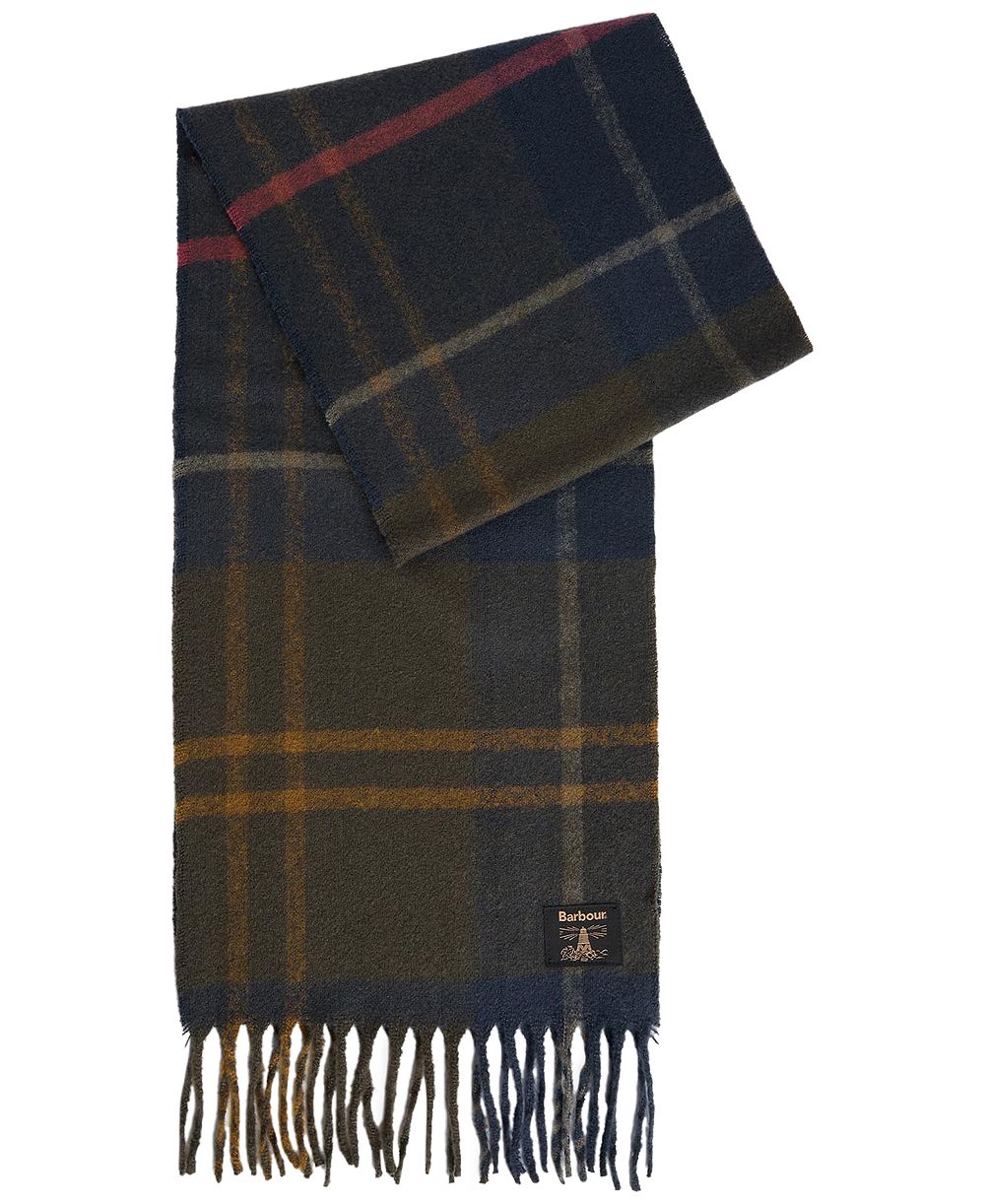 Barbour Шарф-плед Yorklane с кисточками