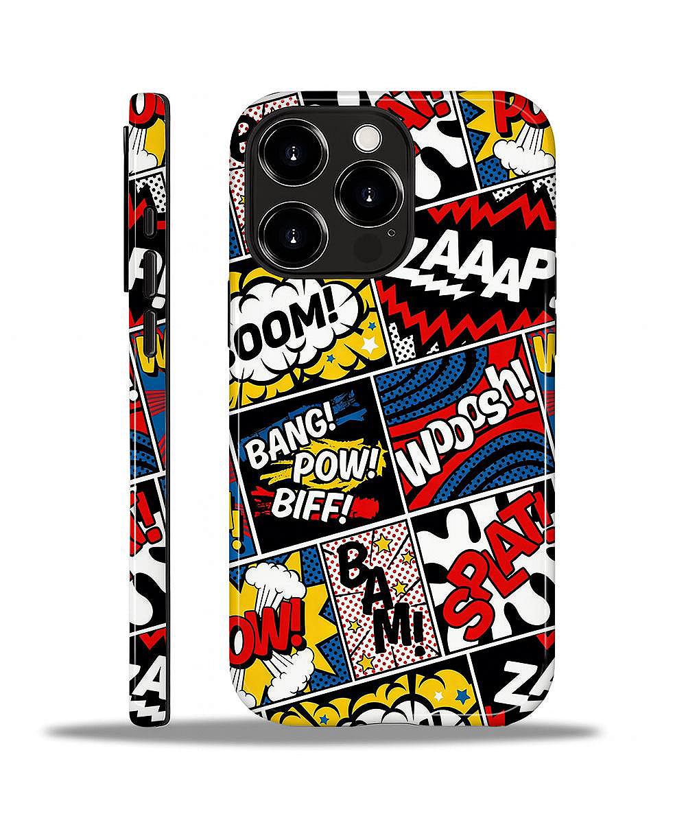 Lamicall Dual-Layer Comic Blast Mix iPhone Case for Apple iPhone 16 Pro Max