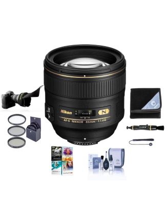 Объектив Nikon 85mm f/1.4G IF AF-S NIKKOR Bundle с комплектом фильтров и аксессуарами