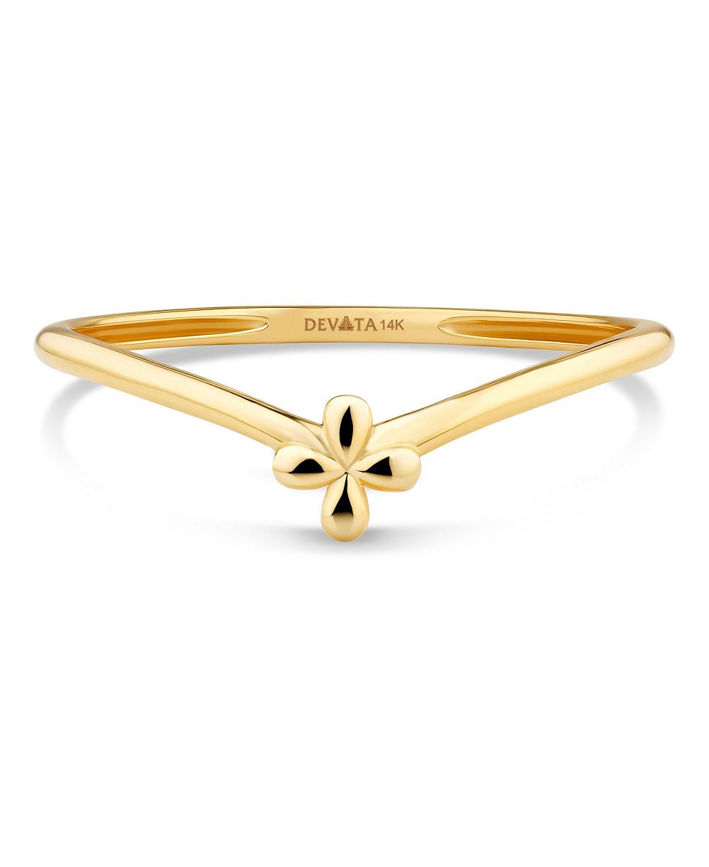 DEVATA кольцо Devata Flower на 14K золоте