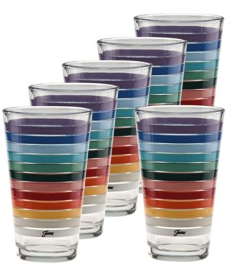 Fiesta 2026 All Colors Tapered Cooler Glasses, Set of 6