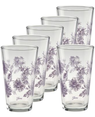 Набор бокалов Fiesta Lavender Botanical Floral Tapered Cooler, 6 шт.