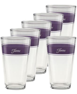 Fiesta Lavender Frame Tapered Cooler Glasses, Set of 6
