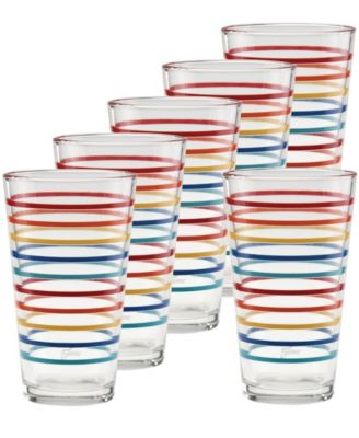Fiesta Vibrant Tapered Cooler Glasses, Set of 6