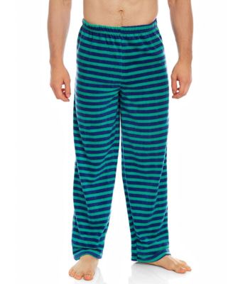 Leveret Mens Striped Micro Fleece Pants
